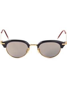 Thom Browne Eyewear солнцезащитные очки в круглой оправе