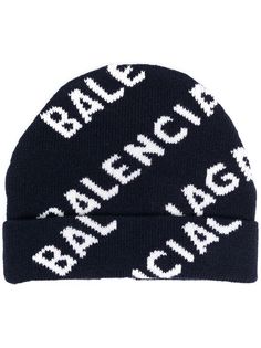 Balenciaga шапка бини с логотипом