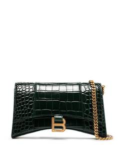 Balenciaga сумка через плечо Hourglass с тиснением под крокодила