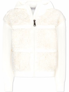 Moncler Enfant худи со вставкой из шерпы