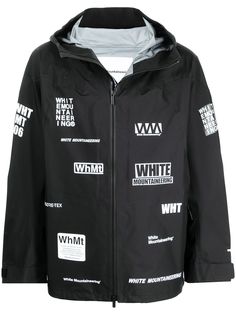 White Mountaineering легкая куртка с графичным принтом