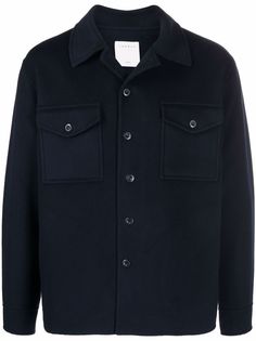 SANDRO куртка-рубашка на пуговицах