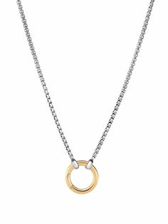 David Yurman колье Box Chain Amulet Vehicle из желтого золота
