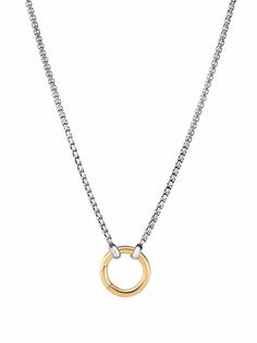 David Yurman колье Box Chain Amulet Vehicle из желтого золота