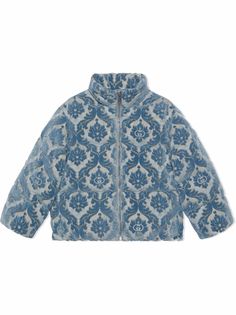 Gucci Kids пуховик с логотипом GG