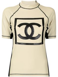 Chanel Pre-Owned футболка Sports 2003-го года с нашивкой-логотипом