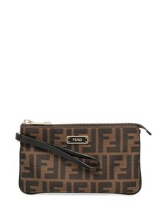 Fendi Pre-Owned клатч 2000-х годов с узором Zucca