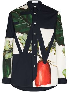 JW Anderson рубашка Veggie Fruit с длинными рукавами