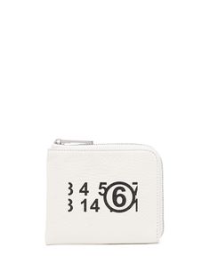 MM6 Maison Margiela кошелек с круговой молнией и логотипом