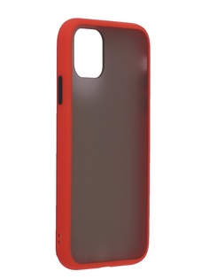 Чехол Brosco для APPLE iPhone 11 Red-Black IP11-ST-TPU-RED-BLACK