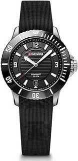 Швейцарские наручные женские часы Wenger 01.0621.110. Коллекция Seaforce