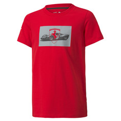 Детская футболка Scuderia Ferrari Race Chequered Flag Youth Tee Puma