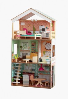 Дом для куклы KidKraft Дотти, с мебелью 17 предметов в наборе, свет, звук, для кукол 30 см
