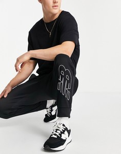 Черные джоггеры с логотипом New Balance Tenacity-Черный цвет