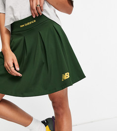 Зеленая плиссированная юбка New Balance - эксклюзивно для ASOS-Зеленый цвет