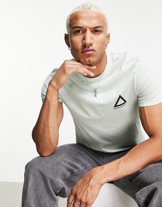 Светло-зеленая футболка с принтом логотипа ASOS Unrvlld Supply-Зеленый цвет