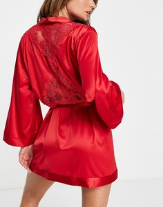 Красный атласный халат Ann Summers
