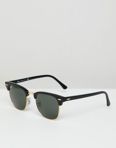 Солнцезащитные очки «Клабмастер» в черной оправе Ray-Ban-Черный цвет