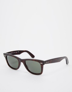Классические солнцезащитные очки вайфареры коричневого цвета Ray-Ban Original-Коричневый цвет