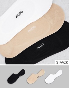 Набор из 3 пар невидимых носков белого цвета ALDO Sisk-Белый