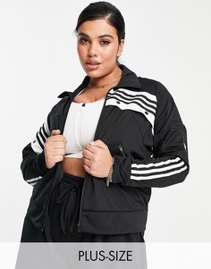 Черный спортивный топ adidas Originals Plus Size Danielle Cathari