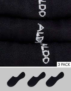 Набор из 3 пар невидимых носков черного цвета ALDO Sisk-Черный цвет