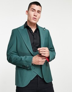 Пиджак хвойно-зеленого цвета Twisted Tailor-Зеленый цвет