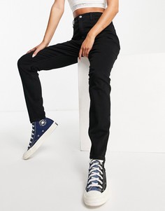 Супероблегающие джинсы черного цвета с завышенной талией Calvin Klein Jeans-Черный цвет