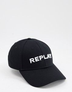 Бейсболка с логотипом Replay-Черный цвет