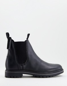 Кожаные ботинки челси черного цвета Schuh Dylan-Черный цвет