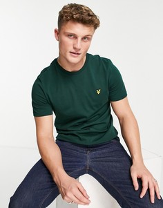 Футболка цвета хаки из органического хлопка с логотипом Lyle & Scott-Зеленый цвет