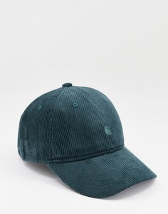 Зеленая вельветовая кепка Carhartt WIP Harlem-Зеленый цвет
