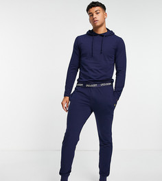 Комплект одежды для дома темно-синего цвета Lyle & Scott Bodywear Conrad-Темно-синий