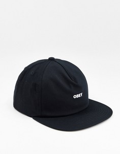 Черная бейсболка Obey Bold-Черный цвет
