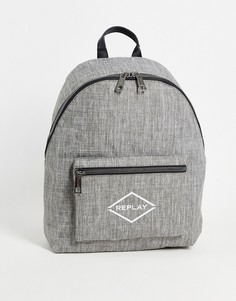 Рюкзак с логотипом Replay-Серый