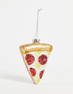 Новогоднее украшение в виде ломтика пиццы Sass & Belle-Разноцветный
