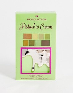 Палетка теней для век I Heart Revolution – Mini Pistachio Cream Chocolate-Разноцветный