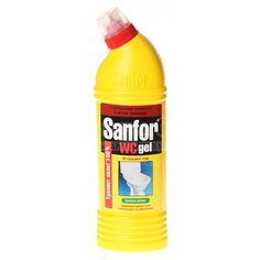 Средство для унитаза Sanfor WC Gel Зеленое яблоко, 750 мл