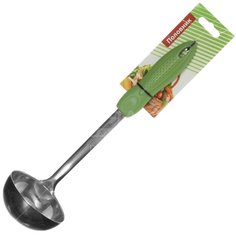 Половник нержавеющая сталь, зеленый, Daniks, Стандарт, YW-KT093B-2G/D-012