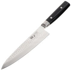 Нож кухонный Yaxell, шеф-нож, дамасская сталь, 20 см, рукоятка композит, YA35500