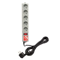 Сетевой фильтр 5 розеток Power Cube 33079, 5 м