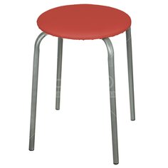 Табурет с мягким сиденьем Nika Эконом ТЭ2 темно-красный, 32х47 см