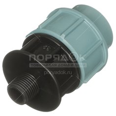 ПНД муфта STR с наружной резьбой 1/2", 32 мм СТР