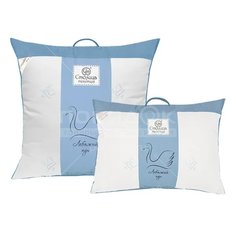 Подушка 70 х 70 см, Лебяжий искусственый пух, Премиум, чехол 100% хлопок, Столица Текстиля, ППЛППЛС-77