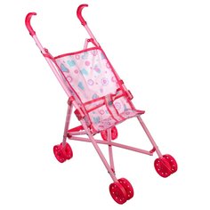 Коляска для кукол прогулочная Игроленд, 47.5х20х37 см, текстиль, пластик, 267-550