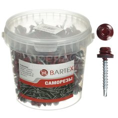 Саморез кровельный красный Bartex 250 шт, 4.8х38 мм
