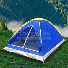 Палатка 2 мест, 200х140х100 см, 1 сл, 1 комн, с москитной сеткой, Green Days, GJH006