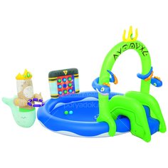 Игровой центр с горкой и распылителем BestWay Нептун 53057, 223х193х150 см