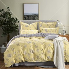 Постельное белье евростандарт, простыня 230х250 см, 2 наволочки 70х70 см, 2 наволочки 50х70 см, пододеяльник 200х220 см, Sofi De Marko, сатин, Астория №2