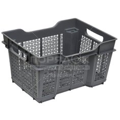 Ящик хозяйственный 16 л, 40х30х22 см, серый, Violet, 00-00007727